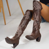 Western Cowboy Knee High Boots – 2025