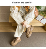 Women’s Retro Platform Half-Slipper Loafers