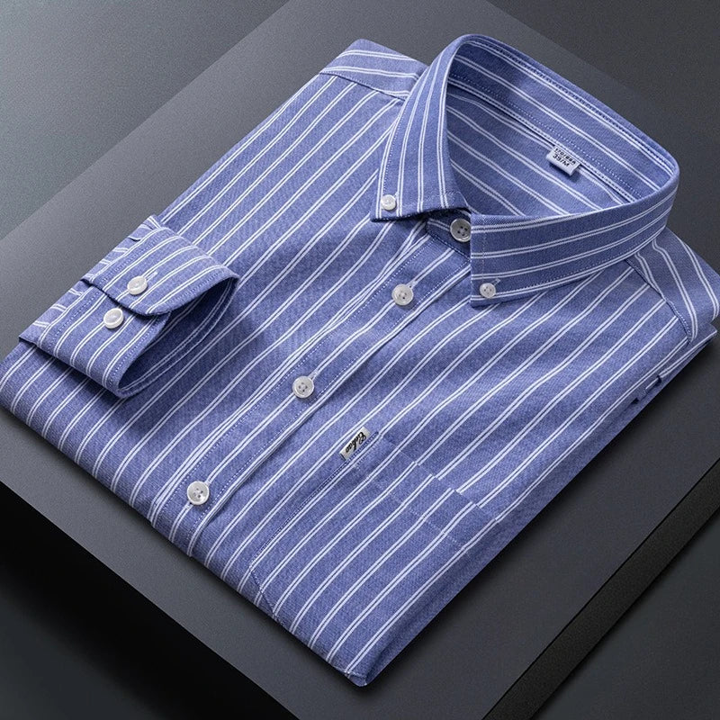Men Striped Cotton Shirt