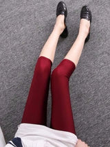 Women Shiny Neon Spandex Capri Leggings