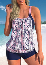 Women Marble Print Bikini Set