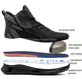 Men High Top Indestructible Safety Boots