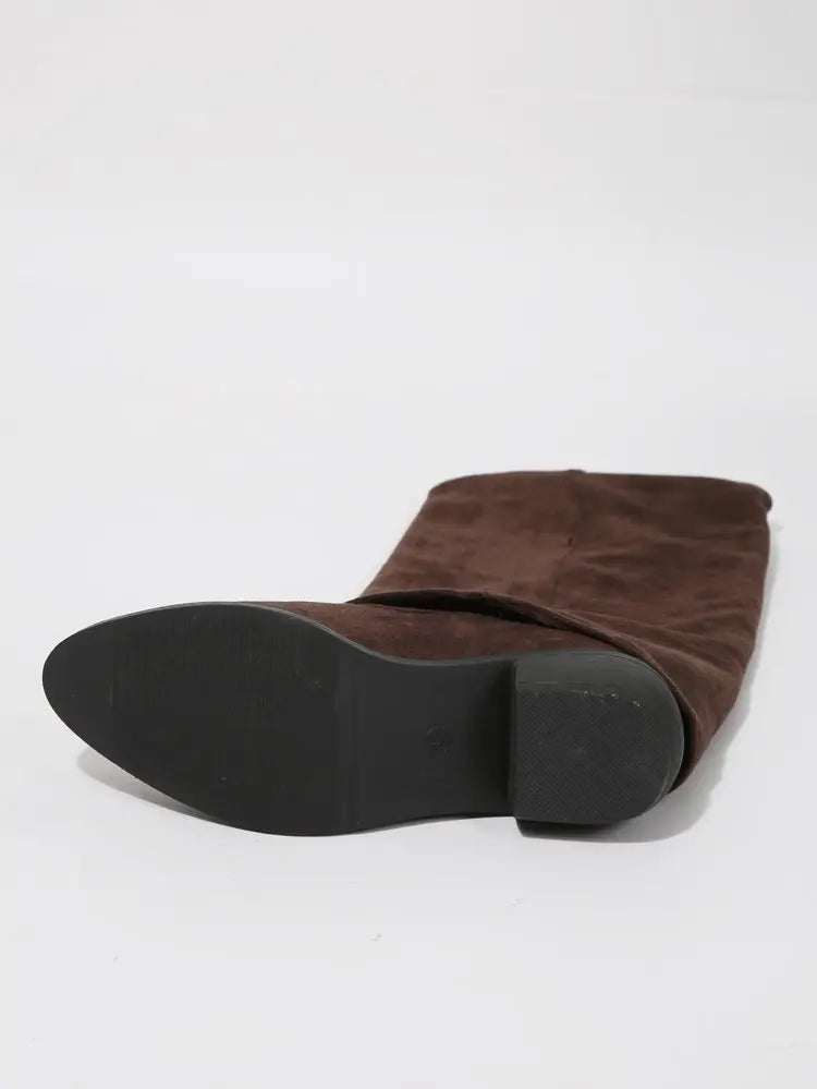 Women’s Knee High Cowboy Denim Boots 2025