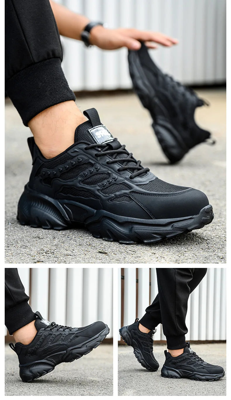 Women Safety Shoes Protective Security Sneakers