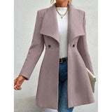 Women Button Lapel Work Coat