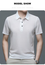 Men Ice Silk Polo Shirt