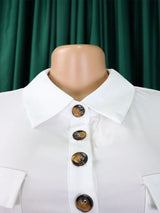 MaxiFit™ – Belted Button Maxi Office Jumpsuit (Work Chic, Waist-Defining & Longline)