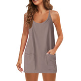 Women Sleeveless Tennis Onesie