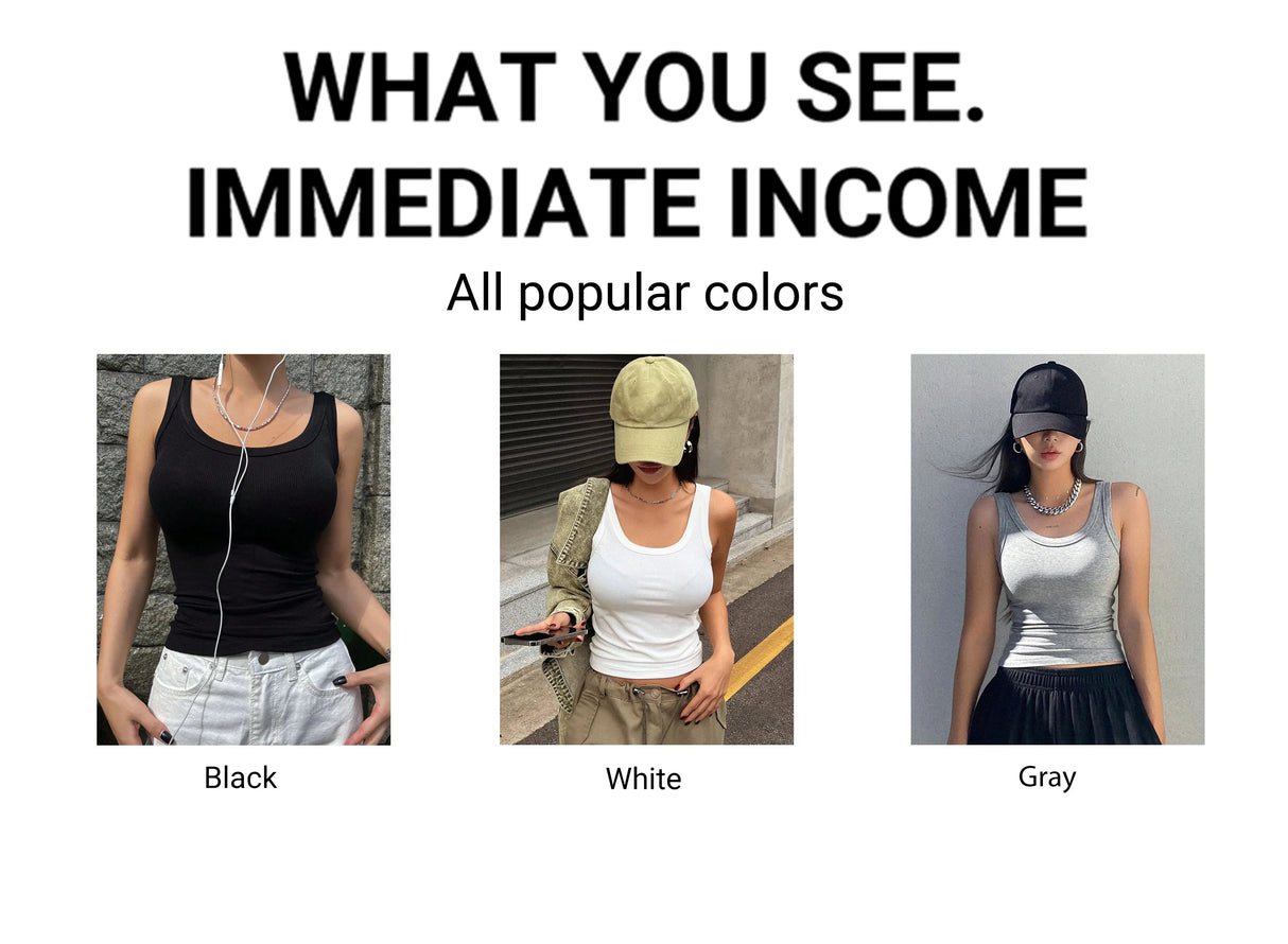 Knitted Sexy Summer Camisole Tank Top