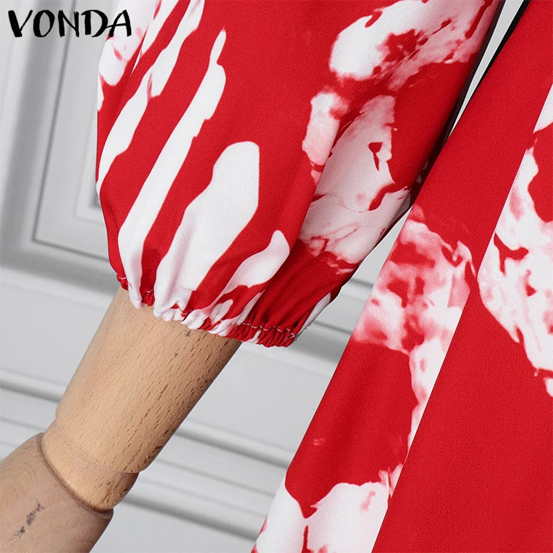 Women Printed Boho Maxi Dress