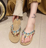 Women’s Low Heel Beach Sandals Non-Slip Slides