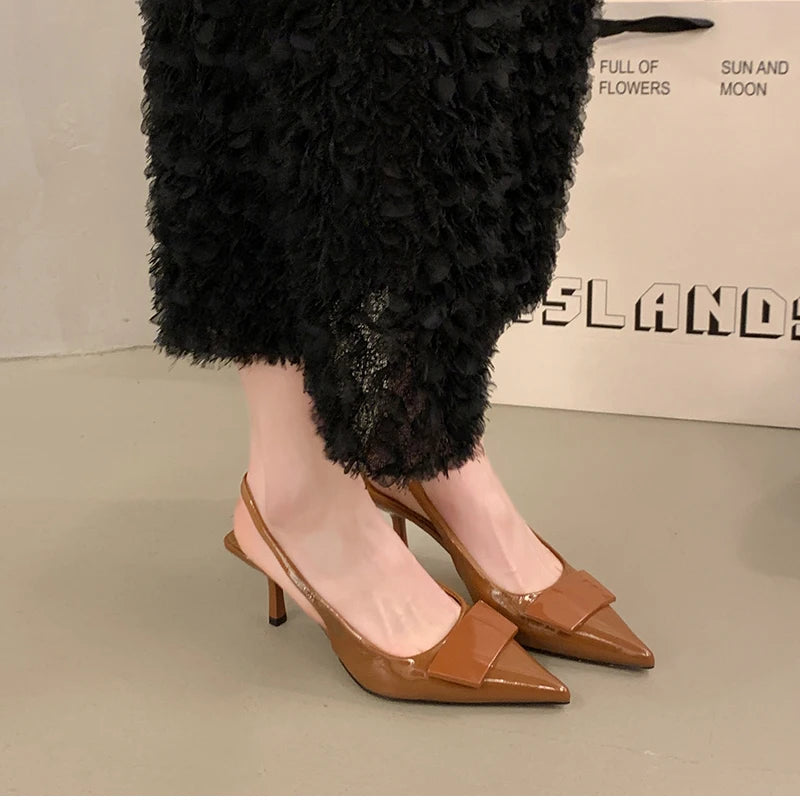 Pointed Toe Slingback Heels – Summer 2025