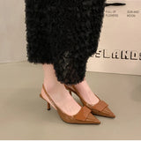 Pointed Toe Slingback Heels – Summer 2025