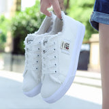 Women Canvas Shoes Lightweight Flat Sneakers