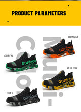 Women Safety Shoes Soft Sole Protective Sneakers