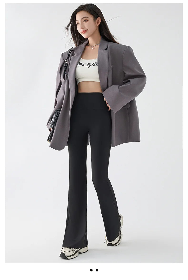 Women Flared Shark Leggings