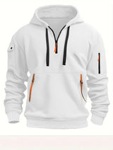 Men's Plus Size Hoodie – Streetwear Multi-Pocket