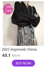 2023 improved chinas women's outfit featuring a stylish black top and floral skirt, 34% off. Buy now!