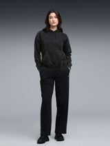 Plus Size Women's Hoodie – Relaxed Black Sweatshirt