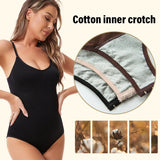 Women Open Crotch Slim Bodysuit
