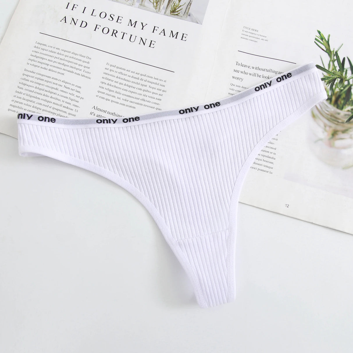 Women Plus Size Cotton Thongs
