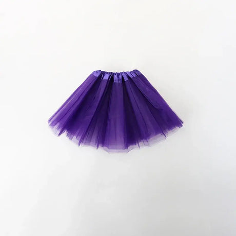 Purple tulle skirt for girls, perfect for dress-up and special occasions.