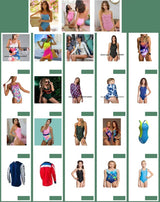 Simple Print Swimsuit