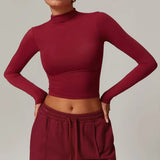 Women's Long Sleeve Yoga Shirt – Outdoor Running Fitness Top