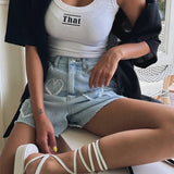 HeartJorts™ – Y2K High Waist Jorts (LOVE Heart Pattern, Chic & Washed)