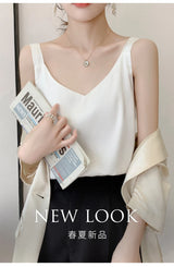 Satin Silk V-Neck Cami