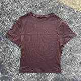 Women's Short Sleeve Yoga Crop Top – Soft Breathable Training Shirt