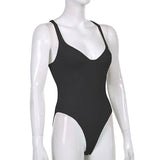 Retro Sleeveless Women's Bodysuit – Chic Slim Bodycon Summer Top