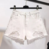 Summer Women's High Waist Cowboy Denim Shorts