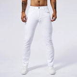 Men White Slim Jeans