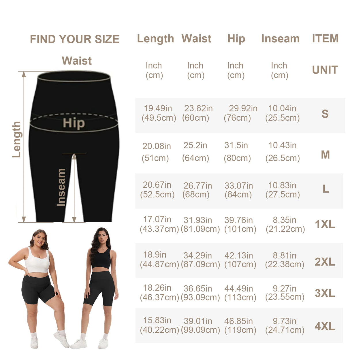 Women High Waist 3 Pocket Bike Shorts