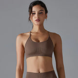 Women Quick Dry Cross Back Sports Bra
