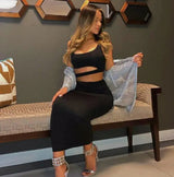 Chic Party Night Dress – Two Piece Set for Women