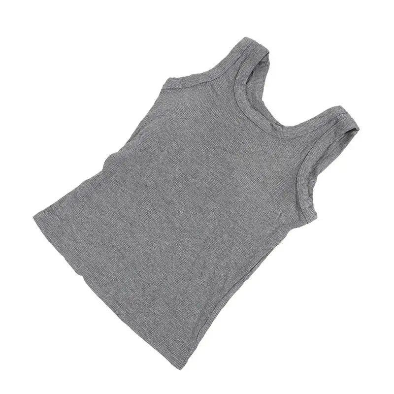 SlimCotz™ gray padded cotton spaghetti camisole, breathable and stylish for summer wear, designed for women.