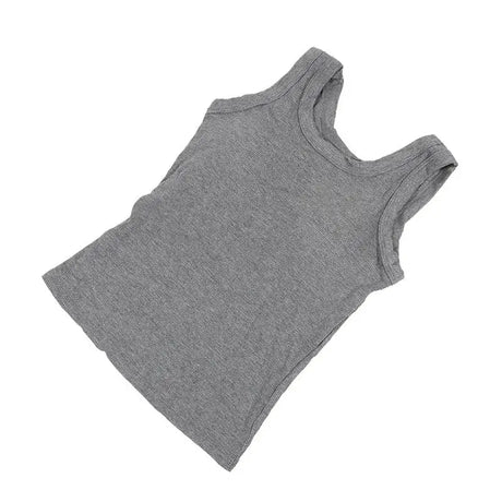 SlimCotz™ gray padded cotton spaghetti camisole, breathable and stylish for summer wear, designed for women.