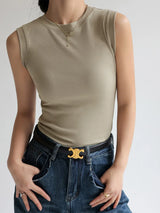 Colorful Round Neck Camisole Vest