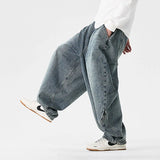 Men's Plus Size Retro Wide Leg Jeans