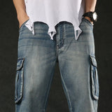 Men's Plus Size Denim Shorts 2025
