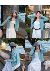 Women's Long Sleeve Knit Cardigan