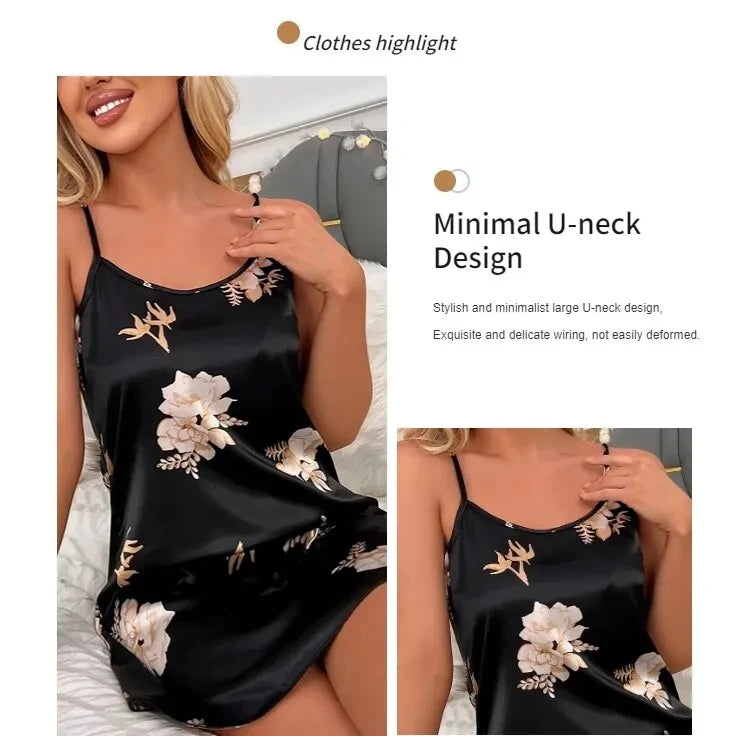 Women Floral Print Nightdress