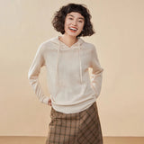 Women's 100% Cashmere Hooded Sweater