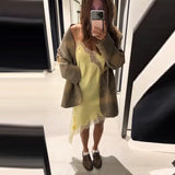 Women Lace Patchwork Dress Jacket Set