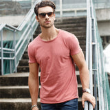 Men Cotton O-Neck Summer T-Shirt