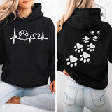 Cat Heart Graphic Hoodie