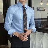Men Slim Striped Shirt