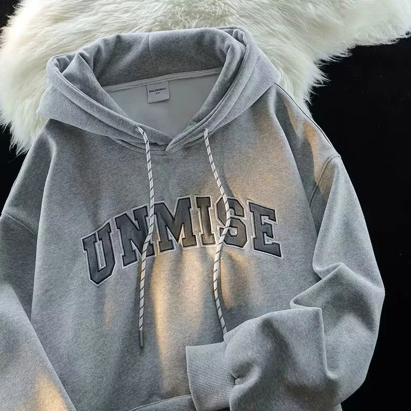 2025 Men's Plus Size Hoodie – Vintage Navy Blue